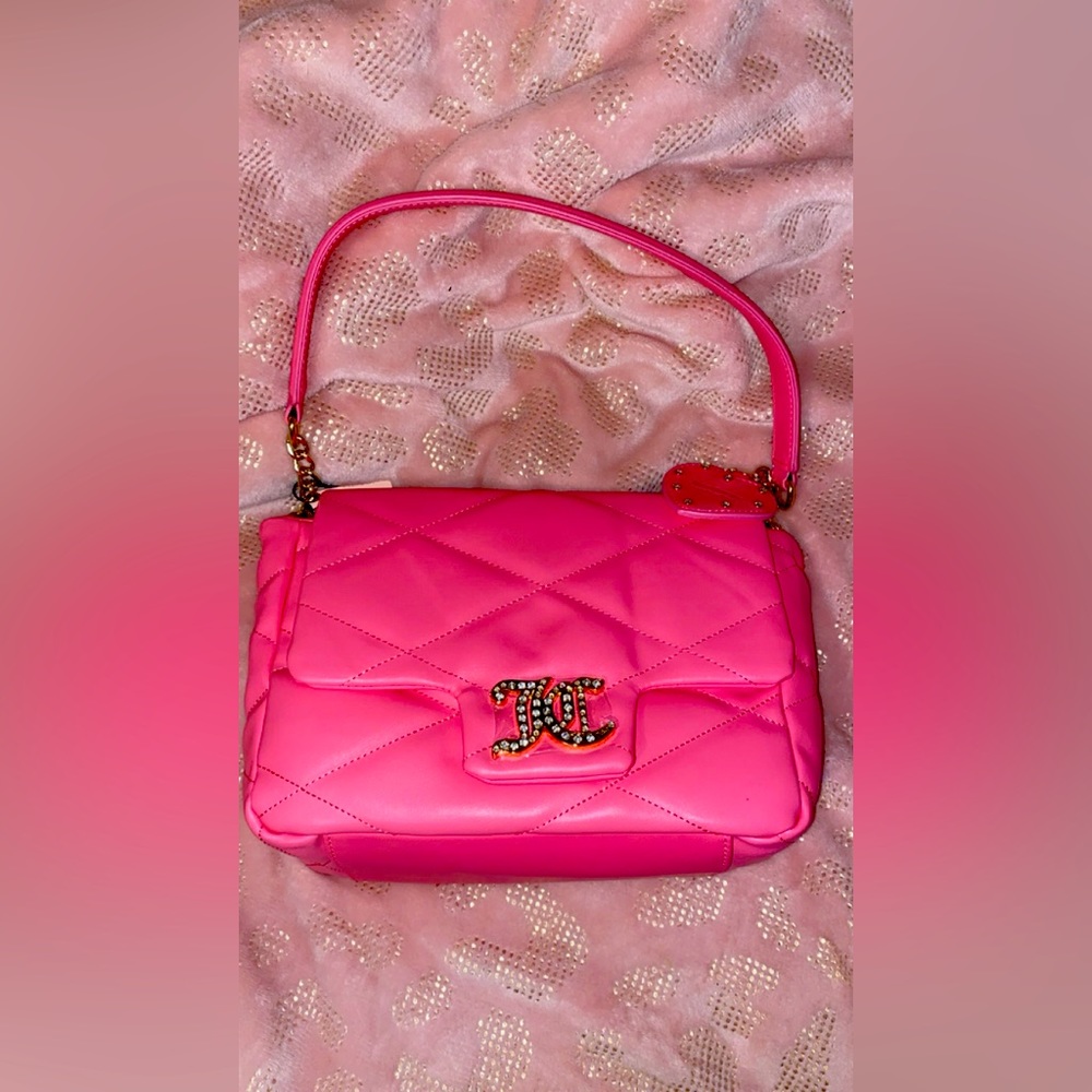 JUICY COUTURE 👑✨🩷 brighter than a diamond 💎 purse in PINK LEMONADE 🩷🩷 NWT